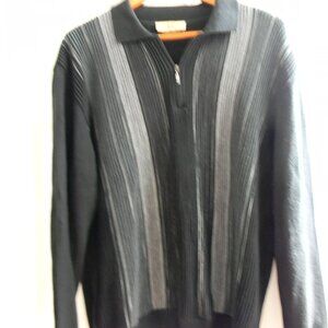 Mens Montechiaro 1\4 Zip Wool\Acrylic Blend Sweater Size 48 Italy